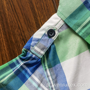 Camisas coloridas de manga comprida 100% algodão